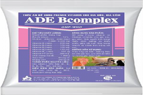 ADE BCOMPLEX - Giải quyết tình trạng thiếu dinh dưỡng. Kích thích tăng trọng, giảm stress, kháng bệnh