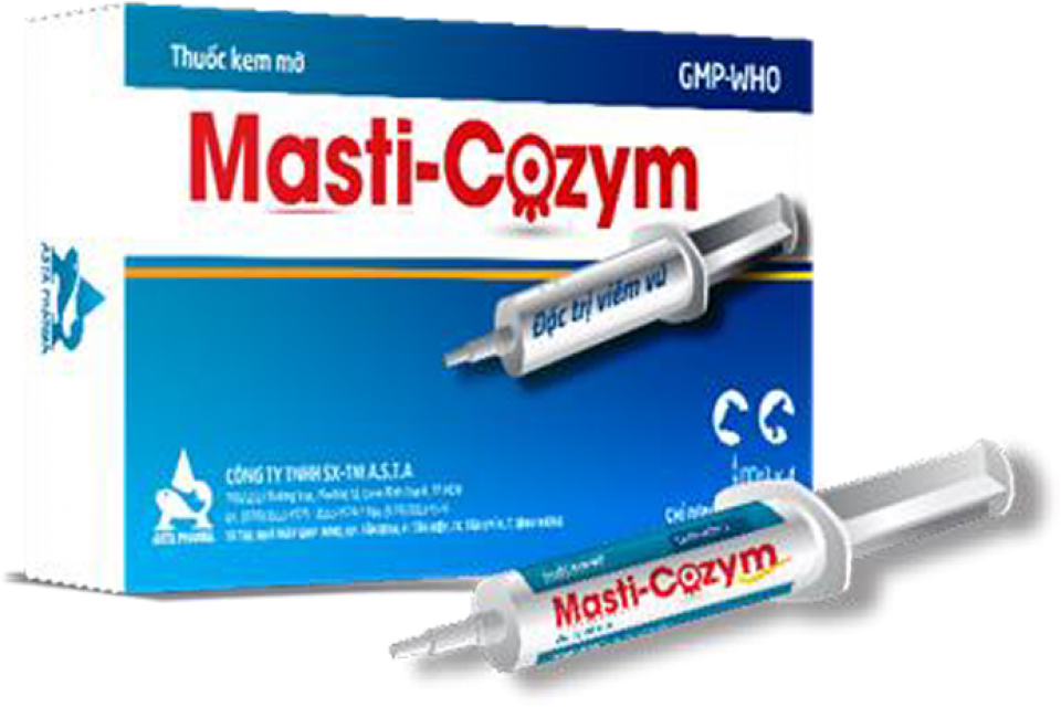 MASTI-COZYM - Hỗ trợ điều trị viêm vú cấp tính, bán cấp và mãn tính khi kết hợp kháng sinh